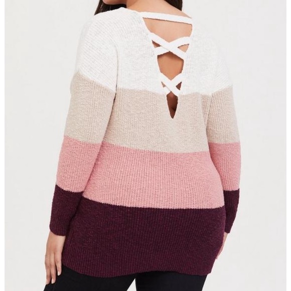 torrid Sweaters - Torrid Criss Cross Back Sweater